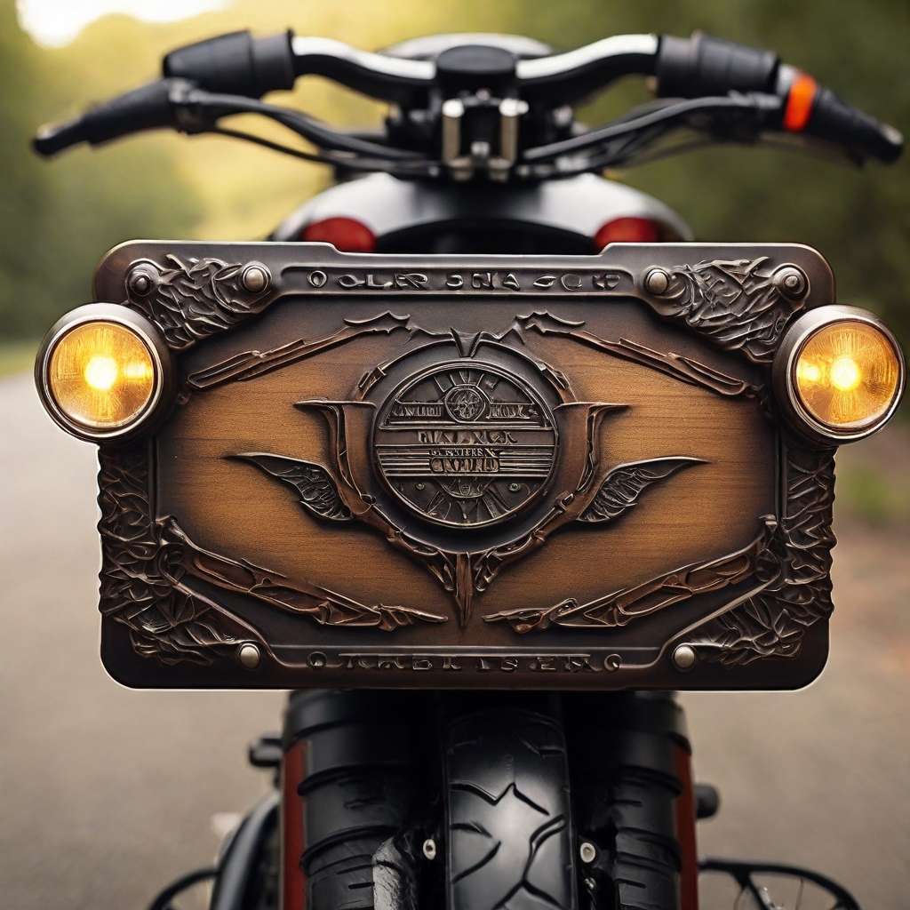 Motorcycle license plate covers