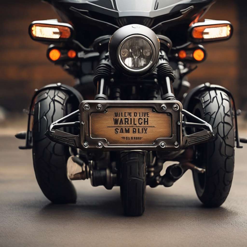 Motorcycle license plate covers